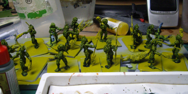 Added a Generous amount of Army Painter Green Tone.