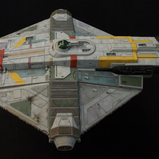 The GHOST for X-wing re-painted.