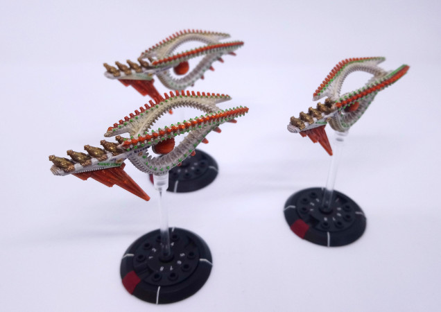 A flight of frigates ready to enter battle!