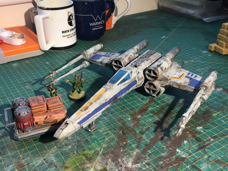 The X-Wing got all painted up!