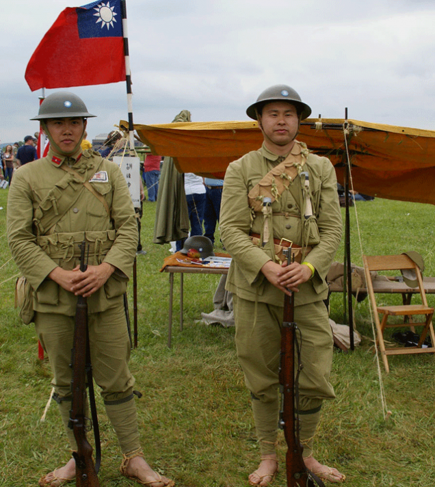 Chinese Nationalists army re enactors