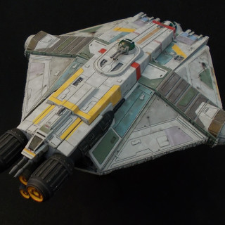 The GHOST for X-wing re-painted.