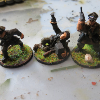 Here is the Panzerschrck Team and my HQ unit consisting out of an Leutnant, Oberleutnant and a Hauptman