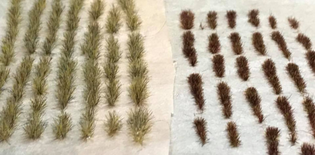Using homemade tufts for weeds