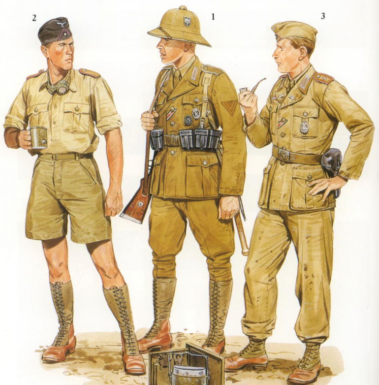 Afrika Korp colour plate from Osprey