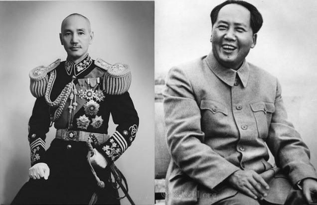 Chiang Kai Shek and Chairman Mao