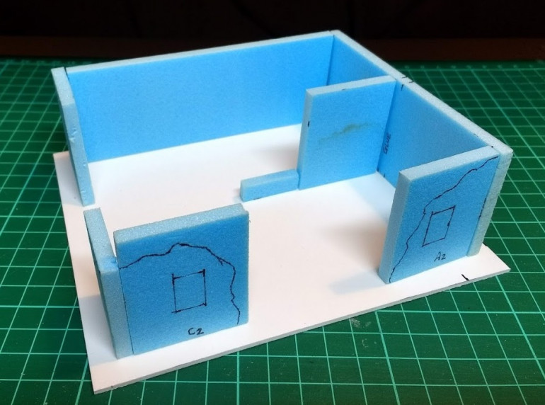 A quick dry fit of the pieces shows me if the 2D drawing works as a 3D shape