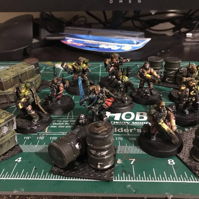 The remaining half of my Kill Team Command Roster