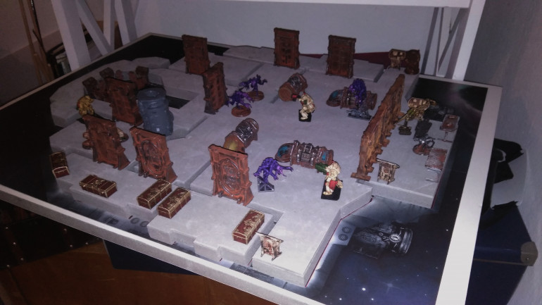 Just took the scenery and lay it out with some minis, had a little fun.