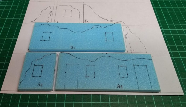 The drawn plan also works as a cutting list, I label the parts on the drawing and as each part is cut to the starting dimension, I lay it on the plan so I can keep track of the pieces.