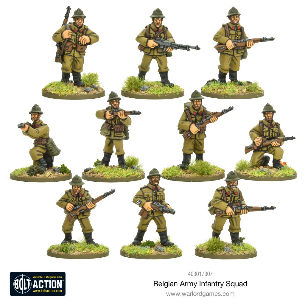 Belgian Infantry Squad - Warlord Games