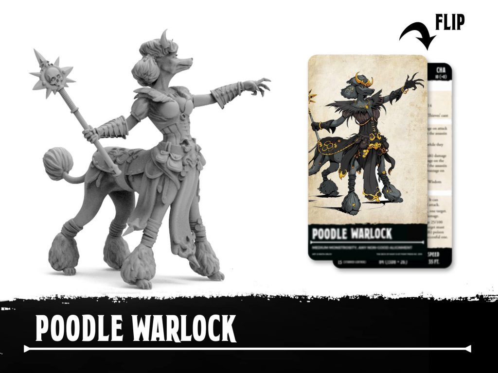 Poodle Warlock - Punga Miniatures