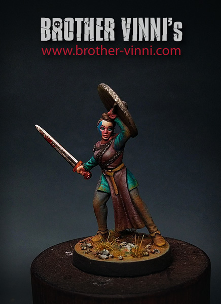 Shield Maiden miniatures for SAGA by Brother Vinni