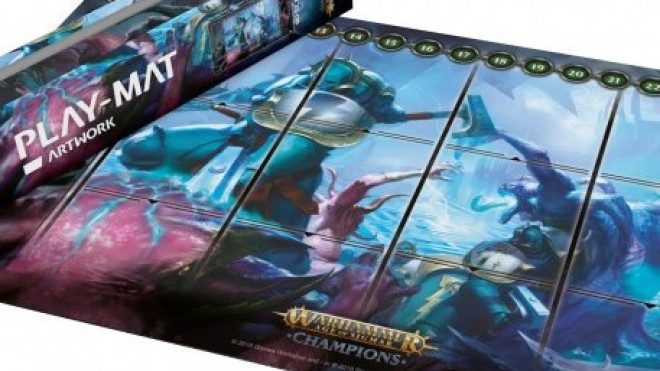 Playmat Layout Aos Champions TEAL Destruction Age of Sigmar Champions TCG 