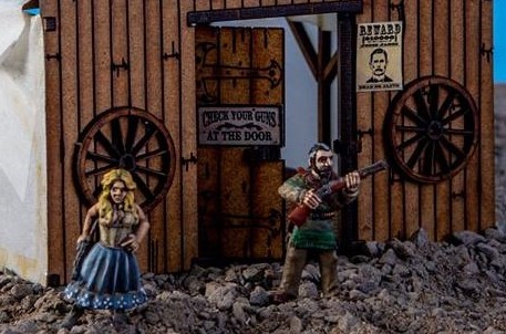 Wild West Blacksmith with cargo wagon in scale 28mm for Wargamers – Creative Vector