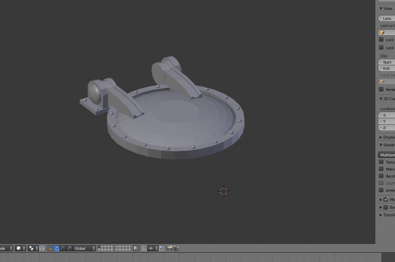 Jumped back into Blender and built up a quick submarine hatch.