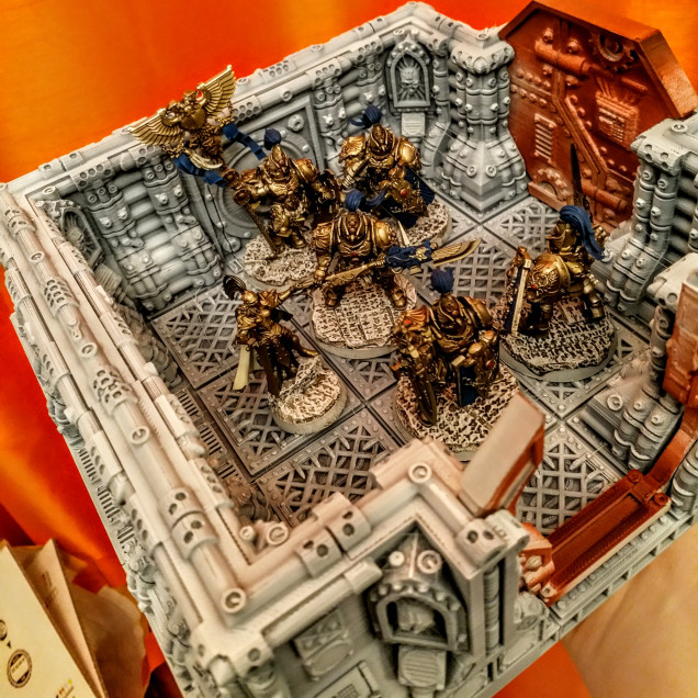 Custards on a Space Hulk board