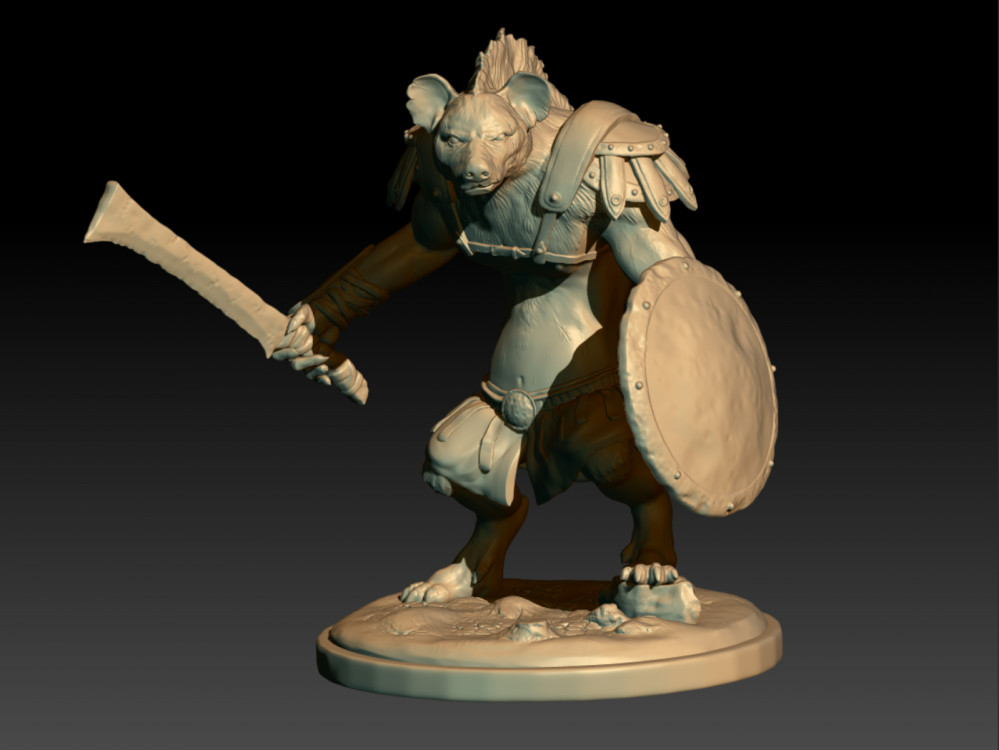 Learning how to Zbrush / 3D model a character, then print it with high resolution