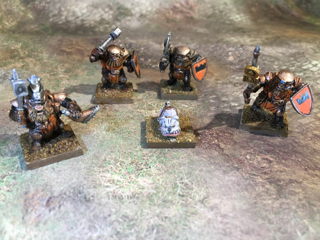 And here are the remaining Ironclad lads from my 2 Player Starter set. Musician is a little over exposed in the photo ... I could take another photo but I want to crack on and get this regiment finished