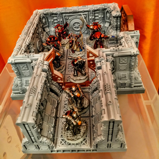 Prospero Minis on the Space hulk board