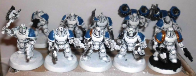 16th day: White armour of 10 dudes done.