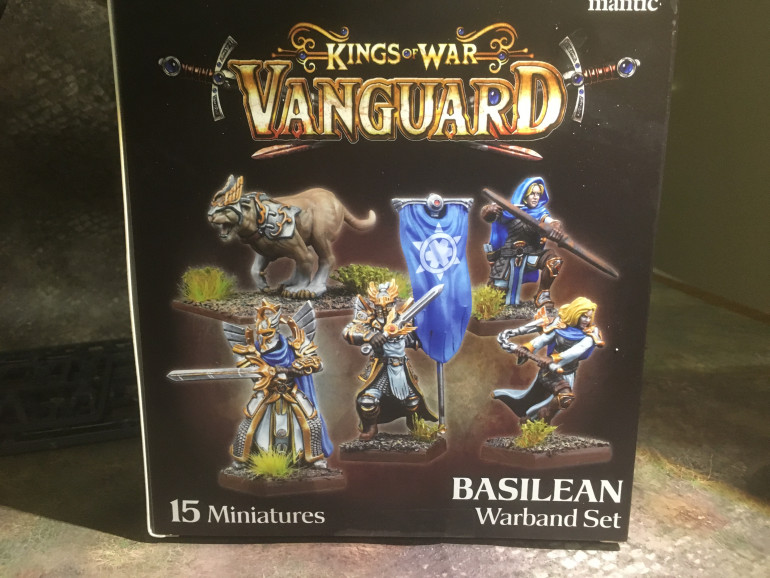 The new starter box that I ordered .. while waiting for my kickstarter so I could fulfill my dream regiment..... It came in the box .. honest dearest.  The Sergeant is the bloke in the middle threatening to kill the banner if the enemy takes another step closer .... He'll do it ... Honest ... Don't push him.