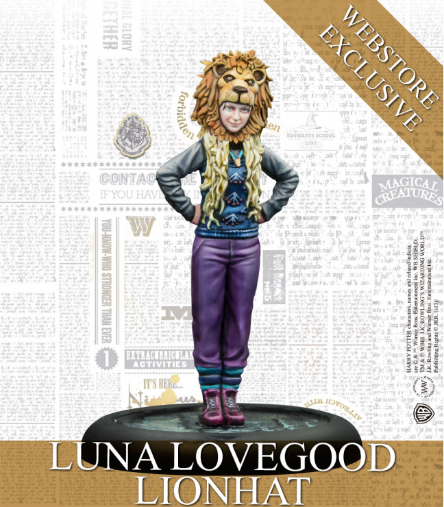KNIGHT MODELS Harry Potter Miniatures Adventure Game Lune Lovegood Lionhat 