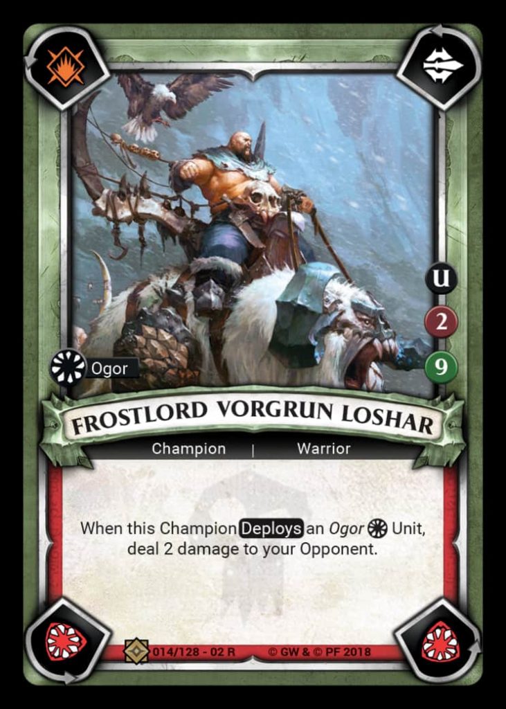 Vorgrun Card Reveal - Age Of Sigmar Champions