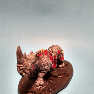 Undead Rhino from the Bears Head Miniatures - Wilderness Encounters kickstarter