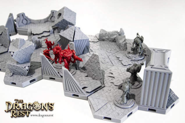 New 3D Printable Tile Set - Trihex Citadel