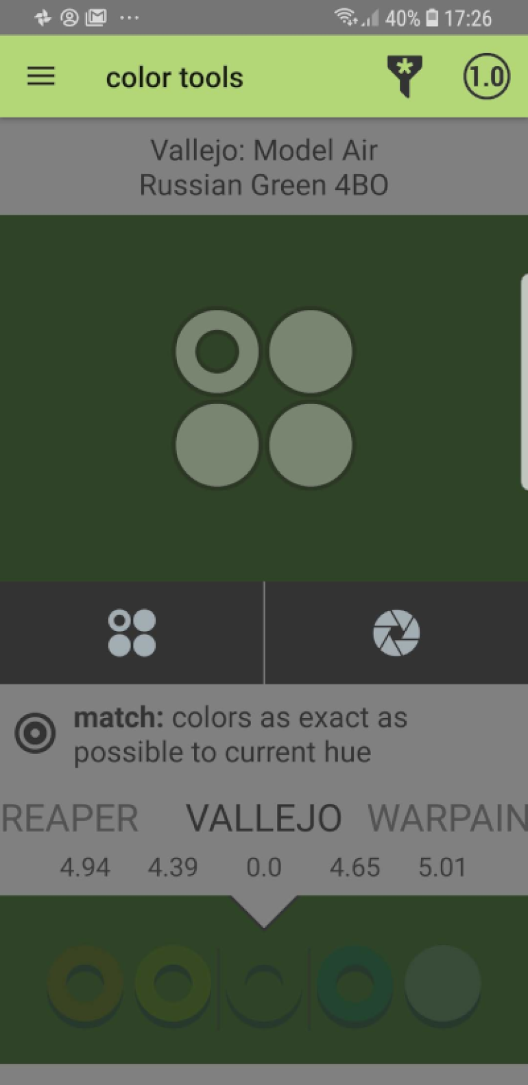 Paint Rack Colour Matching