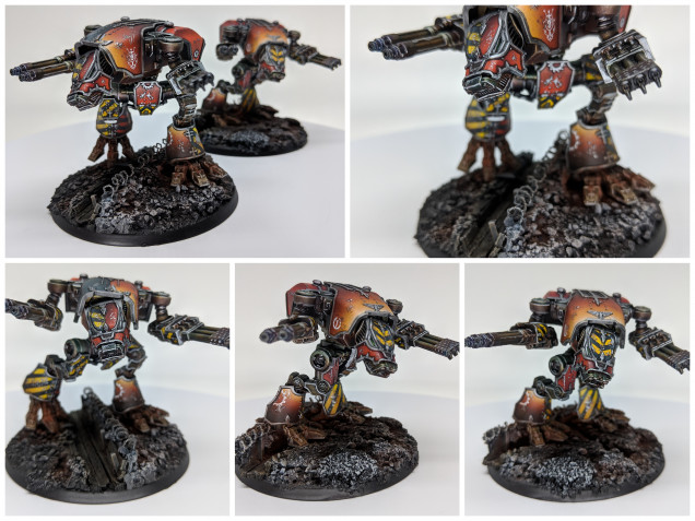 Incineratio Undam and Ignis Fluctum - Wave of Incineration and Fire Wave - Legio Audax - Adeptus Titanicus Warhound Titans.