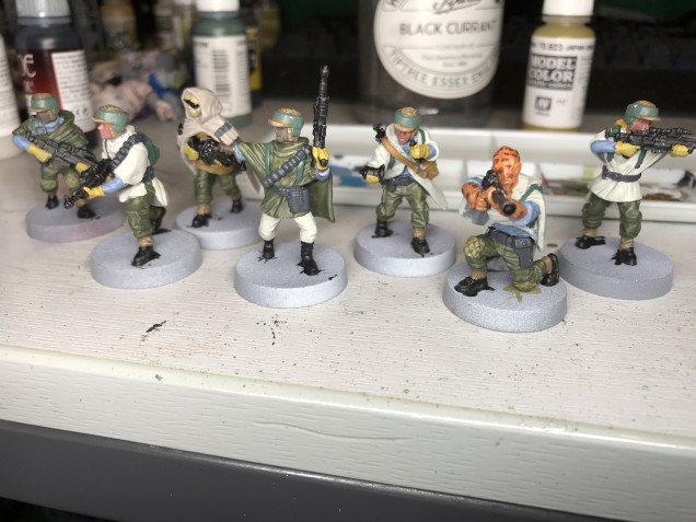 This is before washing and adding camo on the cloaks