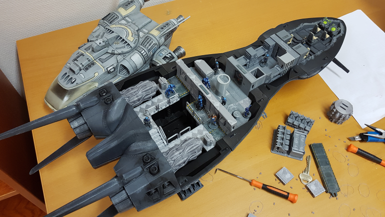 The scout ship modular interior is finished.