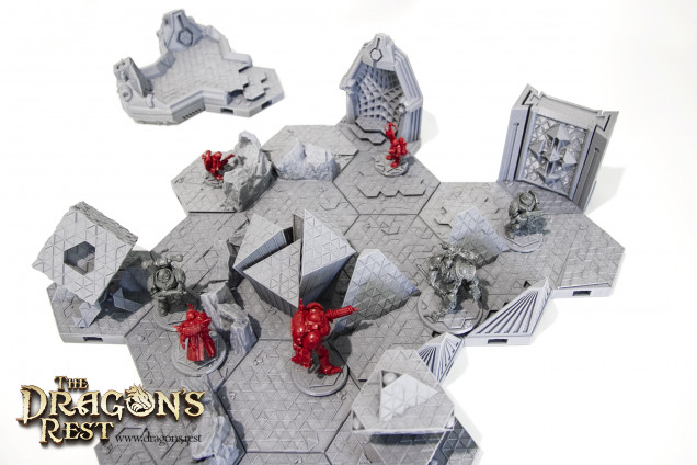 New 3D Printable Tile Set - Trihex Citadel