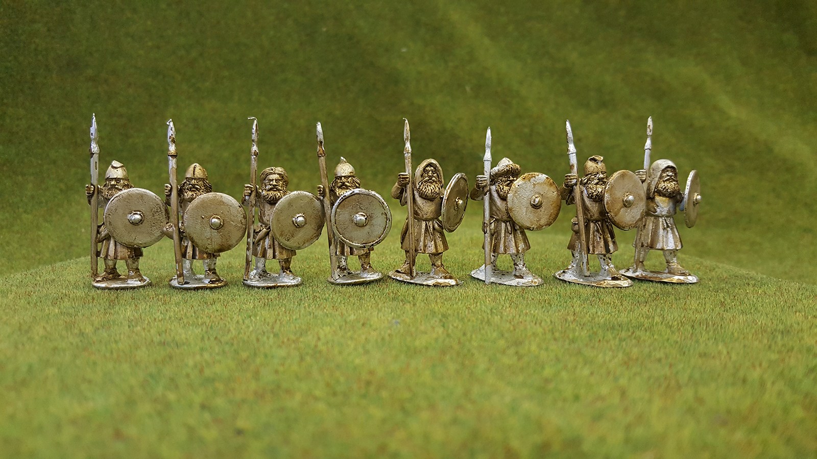 Wargame News and Terrain: Conqueror Models: Dark Age Dwarf Spearmen  Reviewed!