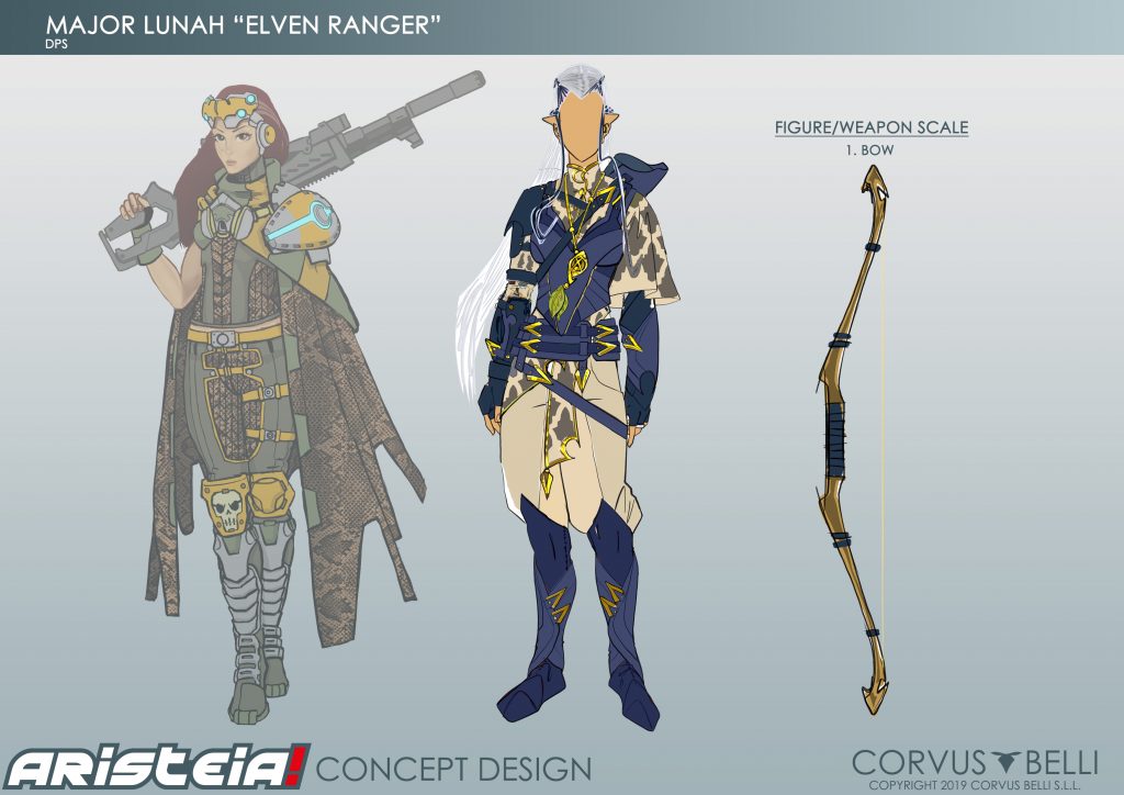 Major Lunah Elven Ranger - Aristeia