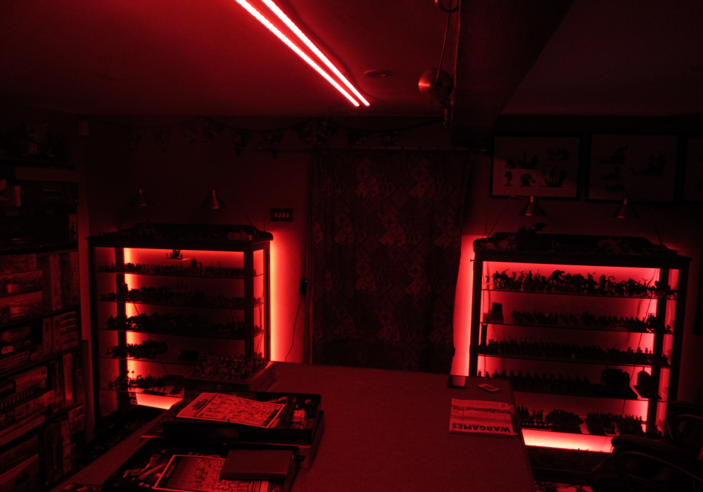 Mood lighting the games room, step by step