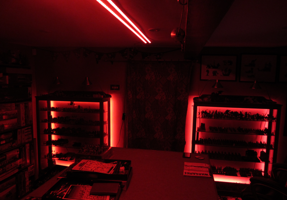 red mood lighting