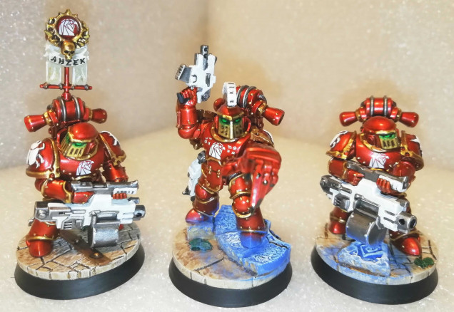 Sarge and two Heavy Bolter dudes (one with Vexila)