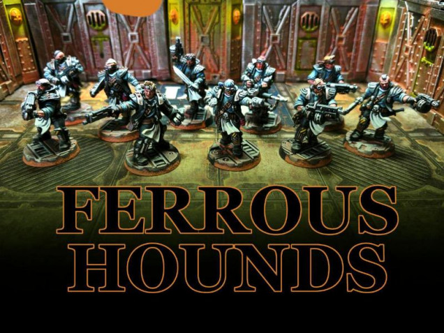 Group Shot of the Ferrous Hounds, i quite liked the original colour scheme for the Orlocks so i kept with that but just decided to change the gang name.