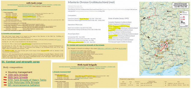 More historical research, allowing me to convert actual orders of battle for the identified units involved into PanzerBlitz army lists.  You can get pretty detailed information, down to the staff officers, individual battalions, and actual tank types and unit counts for the brigades in question on the dates in question.