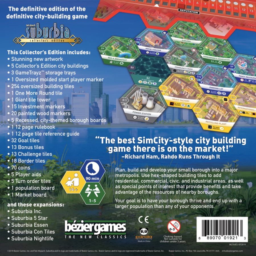 Suburbia PRESALE Collector's Edition board game bezier New 