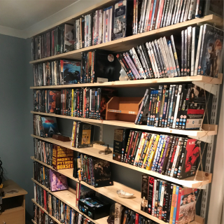 DVD Shelves Built - Now the misses is happy i can get on with it!