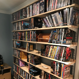 DVD Shelves Built - Now the misses is happy i can get on with it!