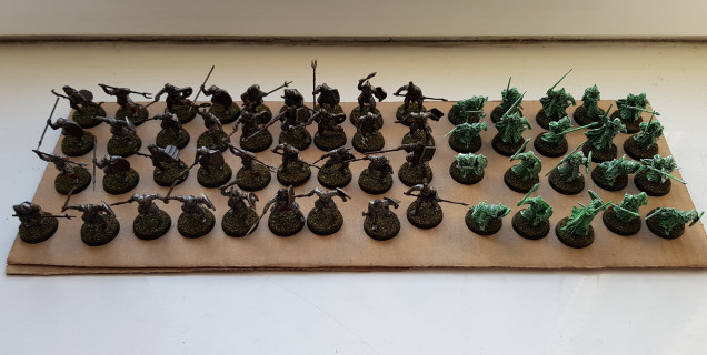 Orcs next to the Warriors of the dead from last week