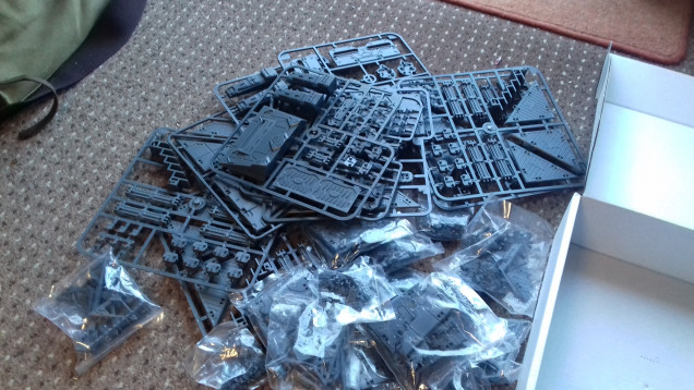 And the other two contained loads of Mantic Deadzone terrain which was available at a very good price as an add on.