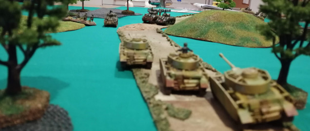 2nd Panzer Platoon advances up the Via Anziate