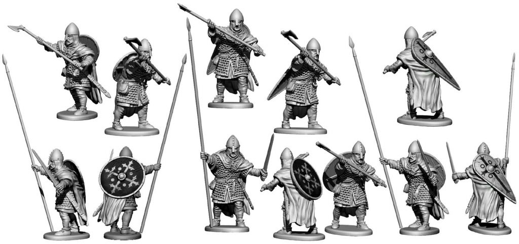 Saxon Armoured Banner Bearer - Victrix