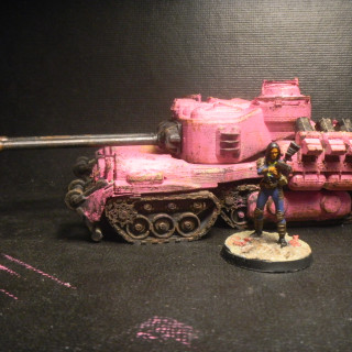 Fallout 4 Tank Hot pink